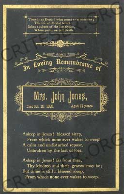 funeral card (JWJ017)